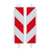 Plastic traffic panel type 40 | film RA2/B, hatched | on both sides indicating right / left